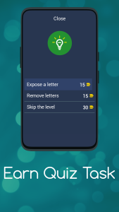 Earn Quiz Task: Puzzle Game 3
